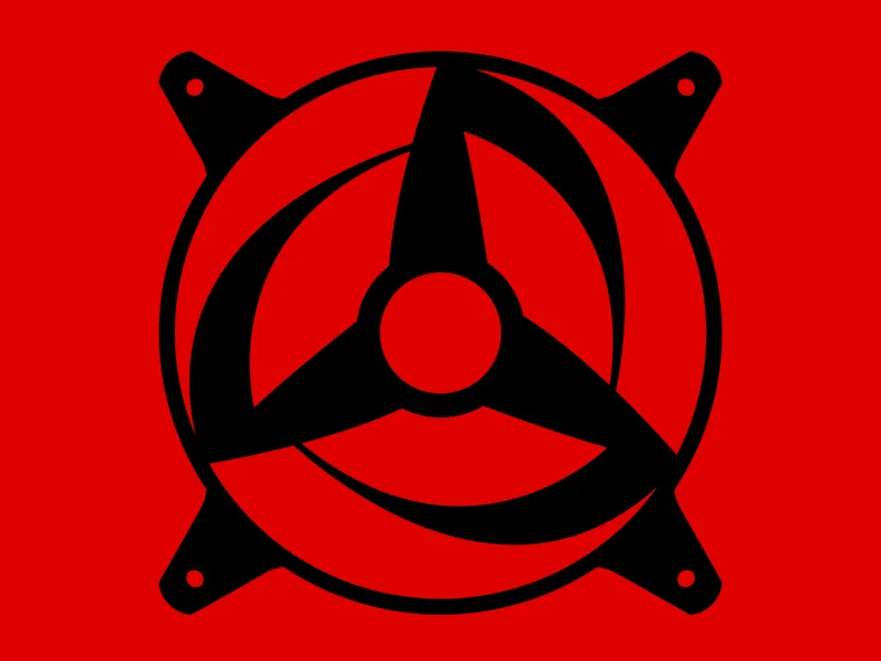 Naruto OBITO/KAKASHI Sharingan - Custom 120mm Fan