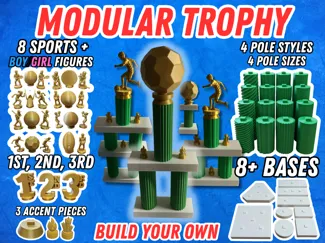 Modular Sports Trophy System – Over 50 Files 