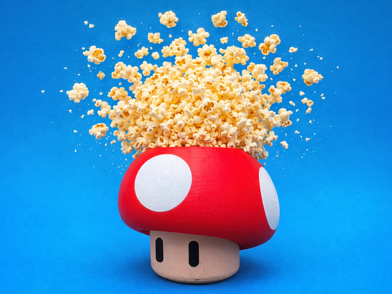 Super Mushroom Popcorn Bucket Snack Holder 