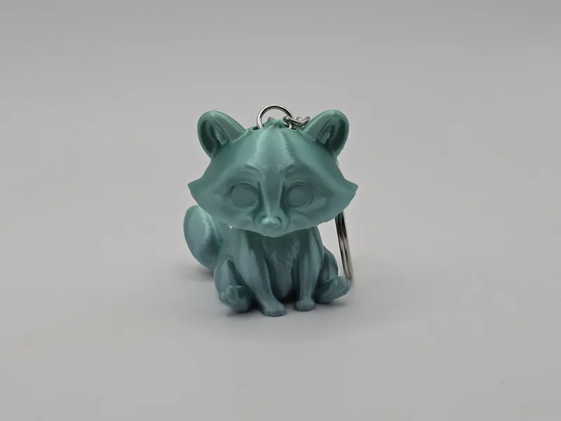 Tiny Cute Racoon Keychain (Remix)