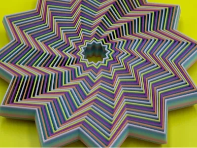 fidget star with 12 corners 