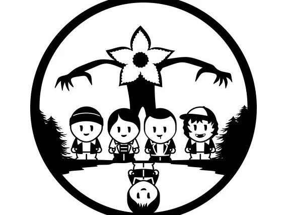 Arte de Pared Stranger Things
