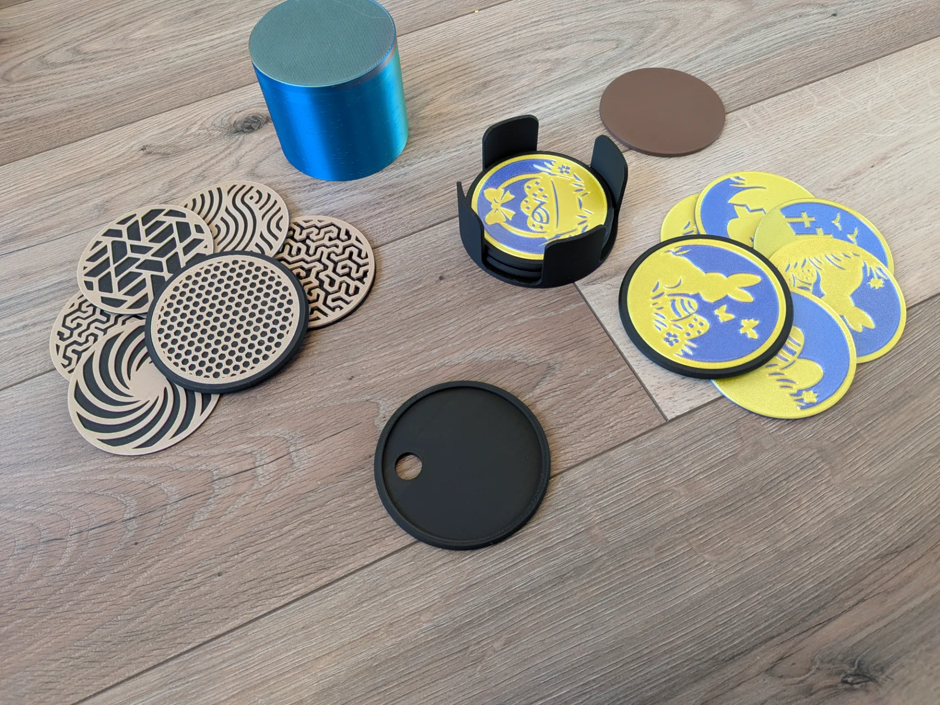 Click-Swap Modular Coaster System
