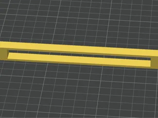 Test overhang 13cm