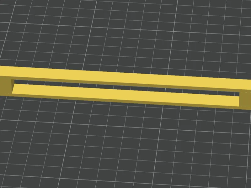 Test overhang 13cm