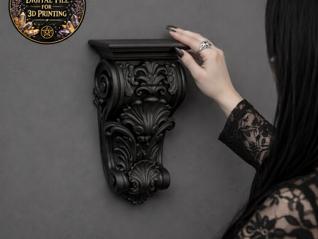 Ornate Baroque Corbel Shelf - Acanthus Leaf Wall 