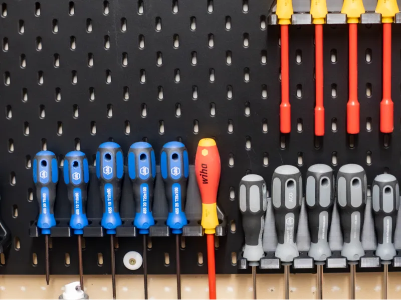 Wiha (and other) Skadis Screwdriver Shelf