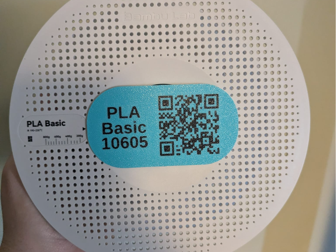 Customisable Filament Label with QR Code