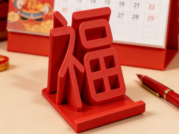 福字手机支架