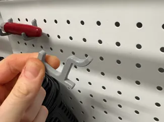1in Steel Pegboard Hook