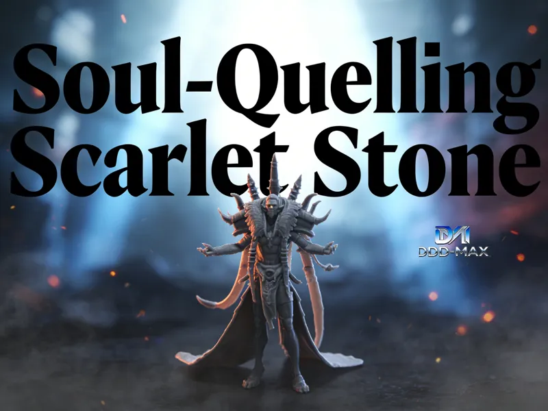 Soul-Quelling Scarlet Stone-15CM，镇魂绯石