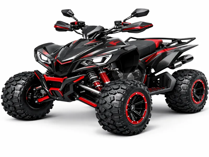 Futuristic Sport ATV Quad Bike Off-Road Vehicle