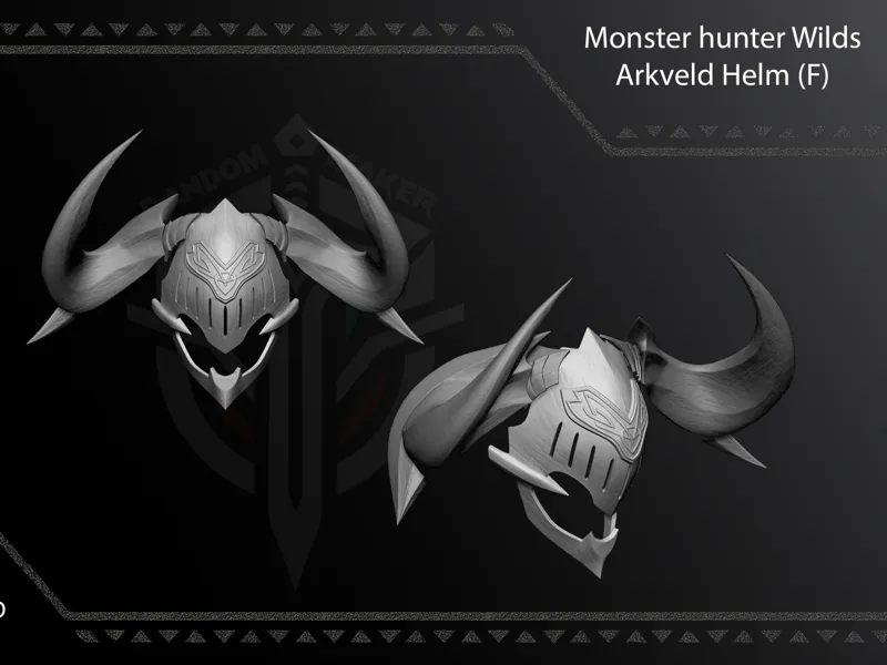 The Arkveld Helmet (F) from Monster Hunter Wilds