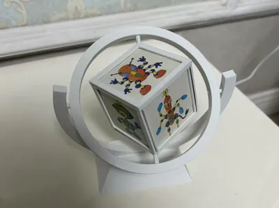 Happiness Cube Rotating Photo Frame
