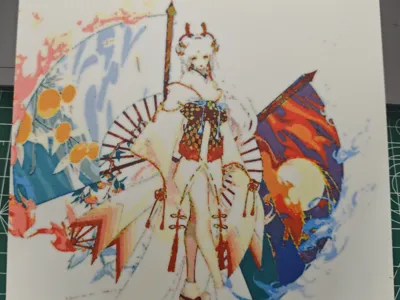 Onmyoji Shiranui_RYBW four-color overlay_Lumina
