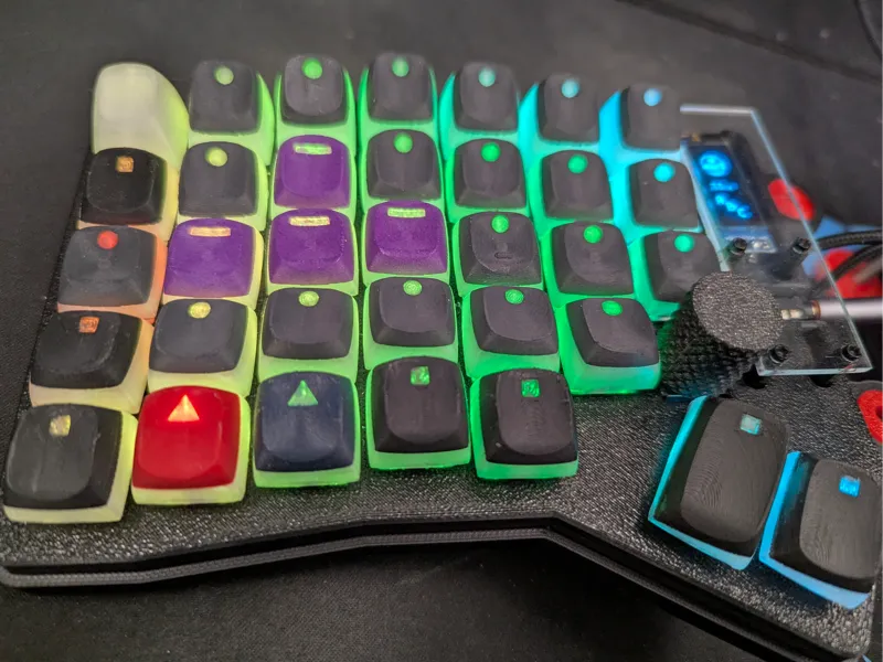 Multicolor DES keycaps for MX switches