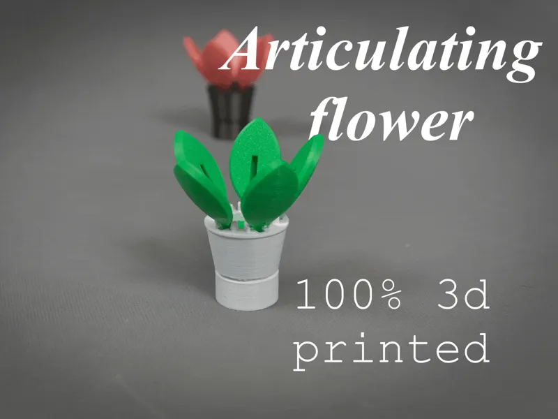 Blooming flower - kinetic desk decoration