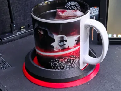 3 piece magnetic drink coaster/holder