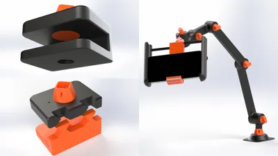 Swivel/Rotating Clamps & Base for the Modular Arms