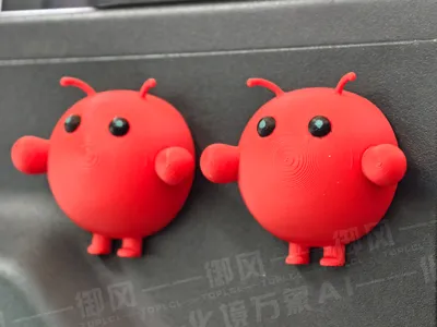 Openclaw Crayfish Magnetic Refrigerator Magnet - Single Color + Multicolor (Circular Magnet Slot on Back)