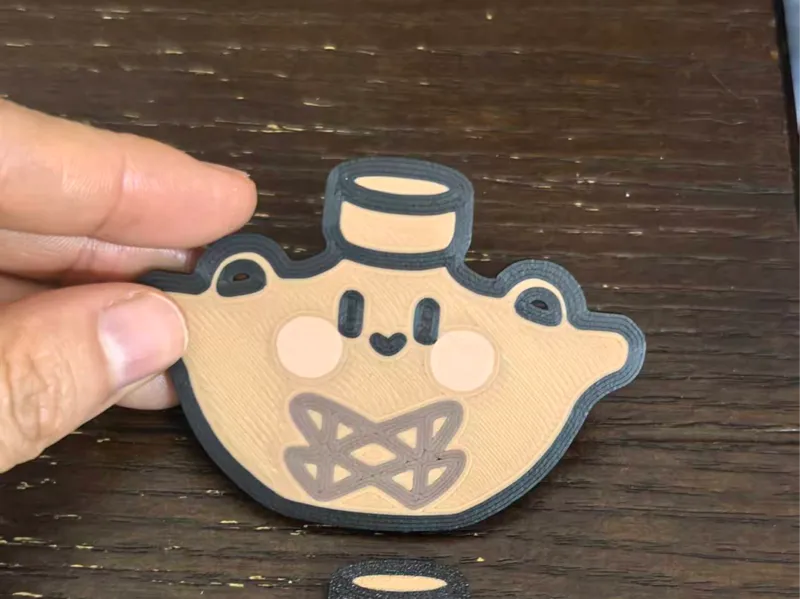 「网纹彩陶船形壶」冰箱贴5cm-国博-文物系列（磁铁6*2尺寸可改）