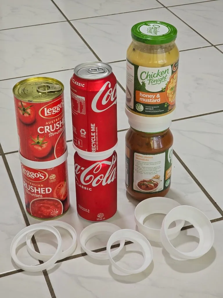 Parametric Customisable Can and Jar Stacker