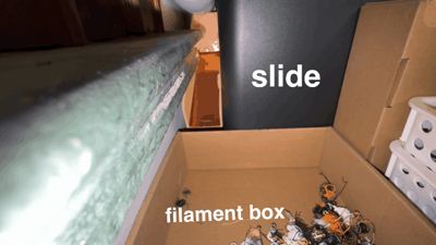 P1S Poop Chute (Ultra-narrow reliable wall, 50g filament saving)