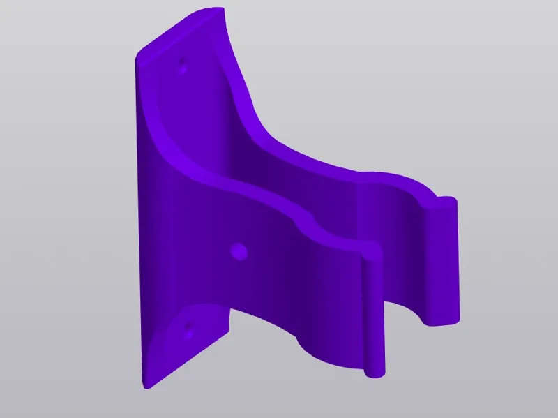 wall mount scooter holder with adjustment hole 