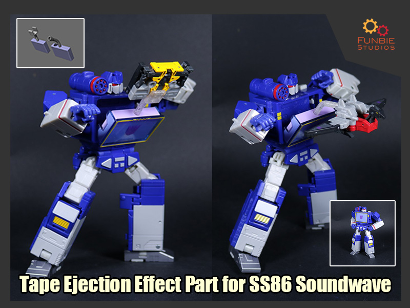 Tape Ejection Effect for Transformers Soundwave