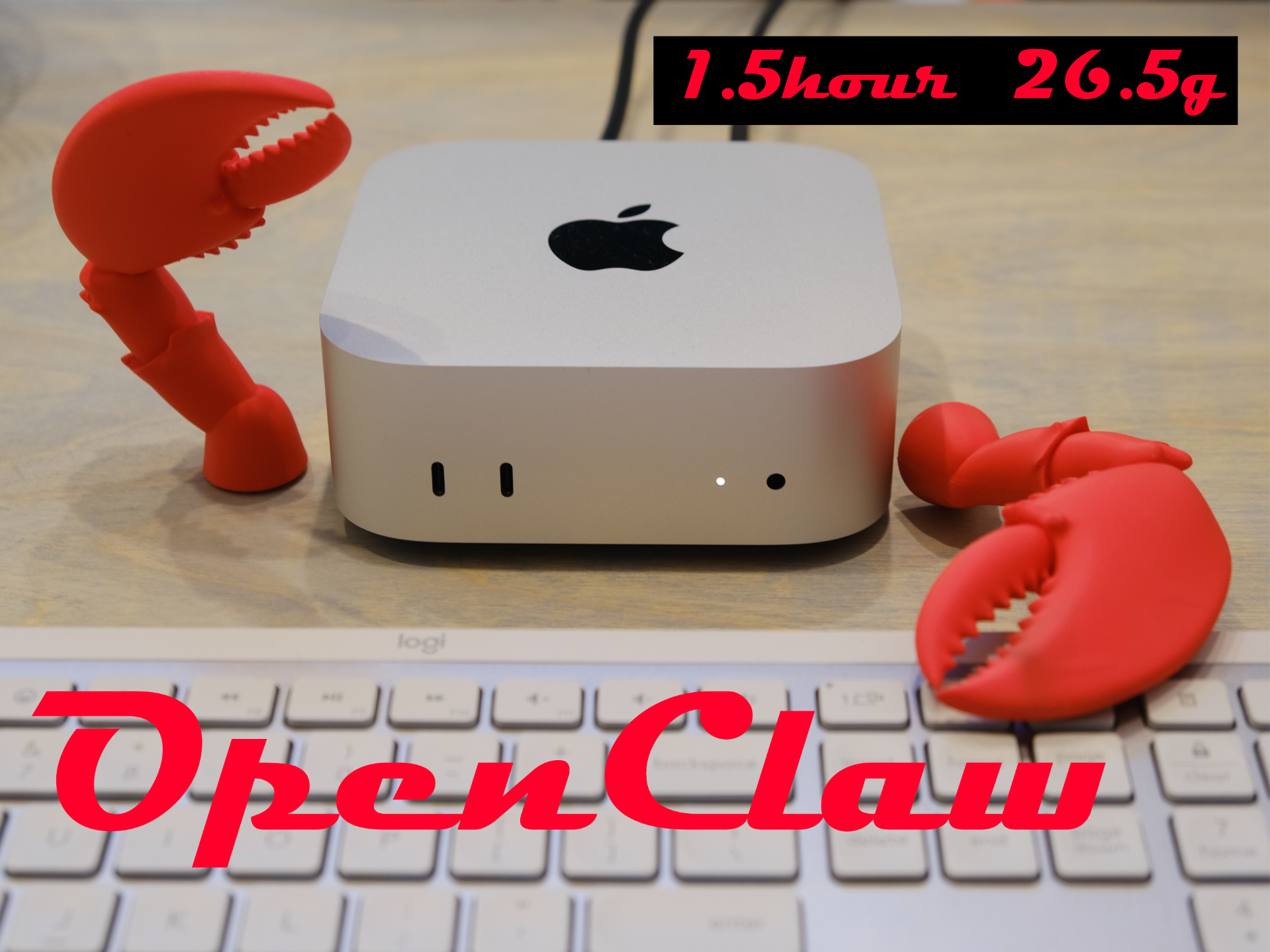 龙虾钳_openclaw|武装你的Mac mini|一键打印