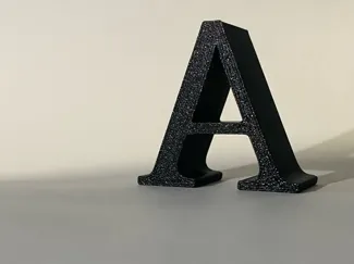 Letter A display