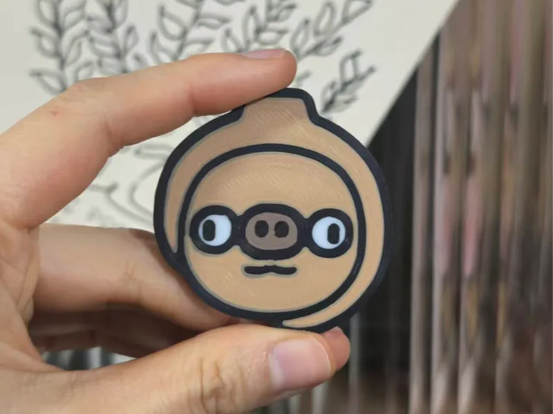 显眼包「陶猪」冰箱贴5cm-国博-文物系列（磁铁6*2尺寸可改）