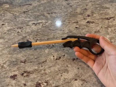 Karambit handle Pencil attachment