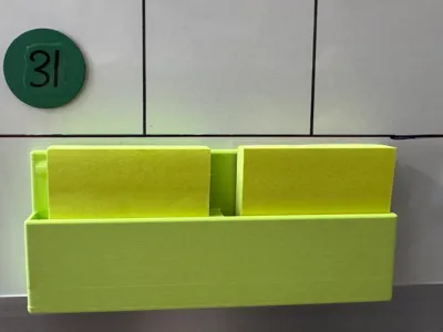 Magnetic Small Post It note pad holder