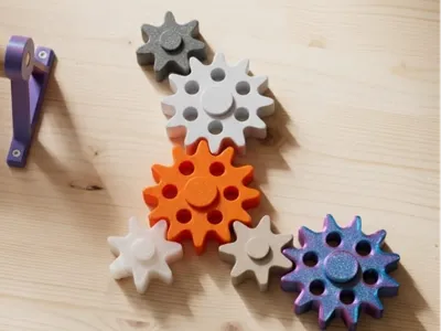 Children's gears sensory panel game