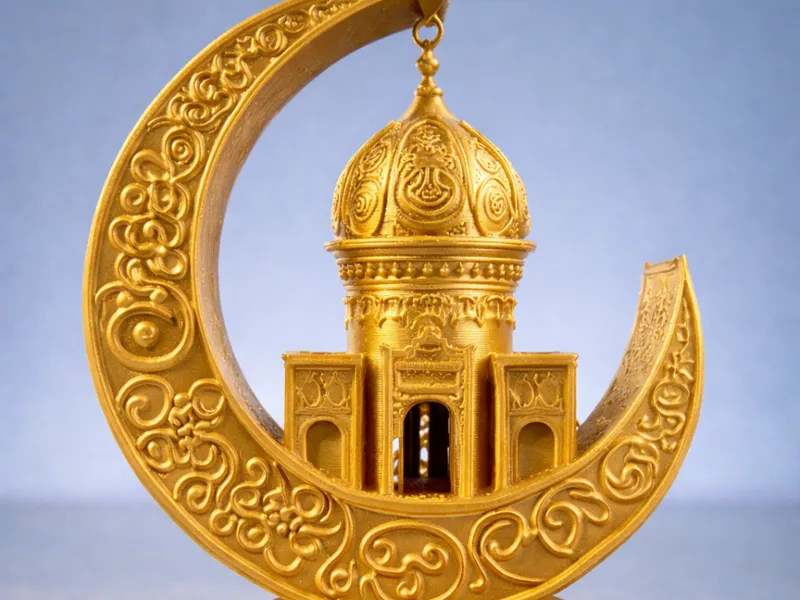 Islamic Crescent Moon Mosque Ramadan & Eid 
