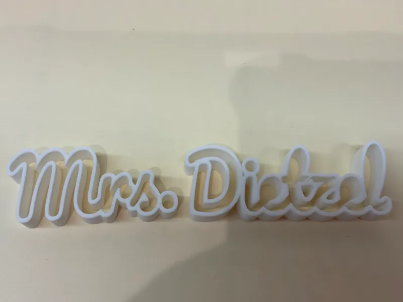 Custom Name Desk Topper