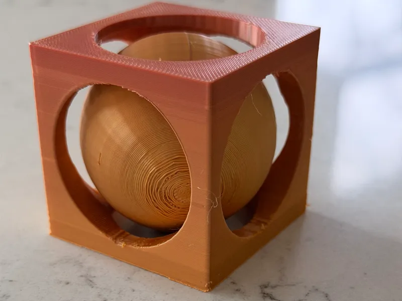 ball inside of cube