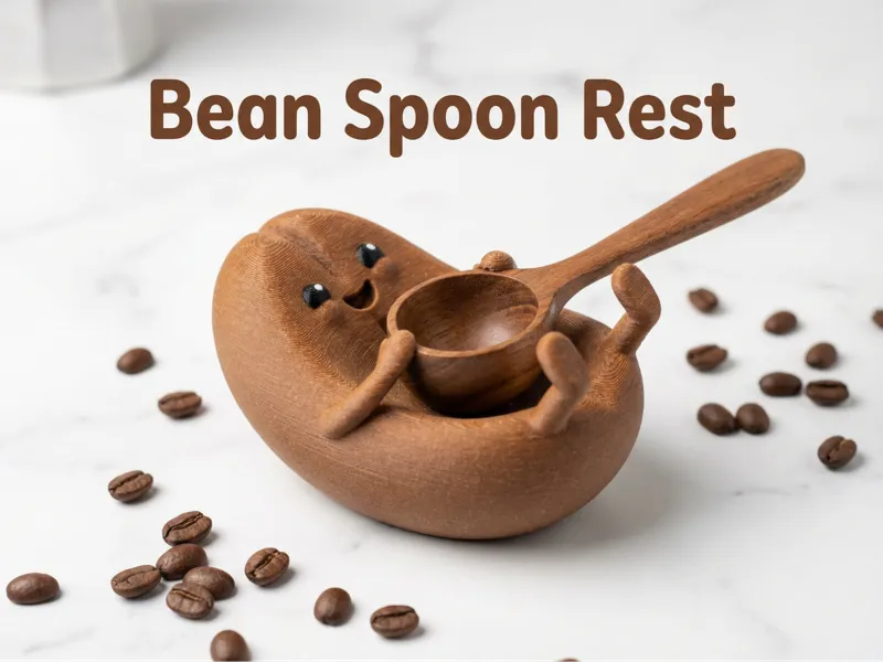 Bean Spoon Rest for Chemex - Coffee Bean Family