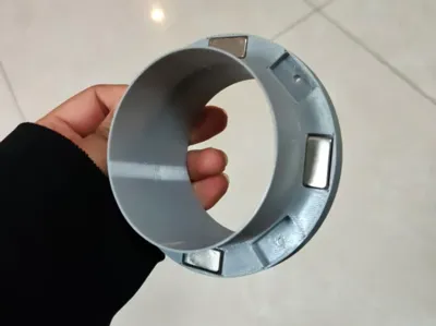 80mm Magnetic Screen Exhaust Vent Duct Opening - Strong Magnetic Version - Requires 2 prints