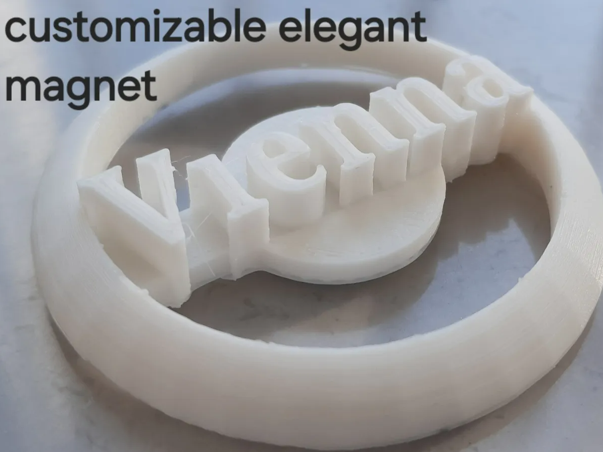 Customizable Magnet Nameplate