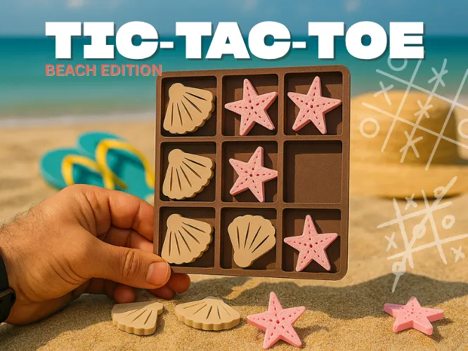 Beach Ready - TIC-TAC-TOE Board Game for anyone