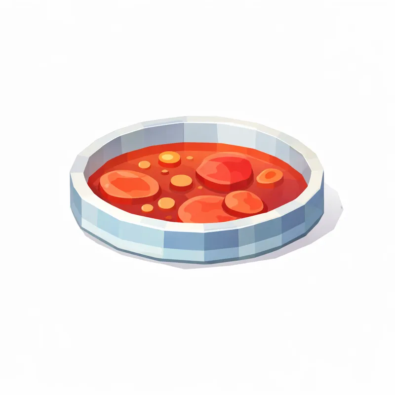 Low Poly Petri Dish Set