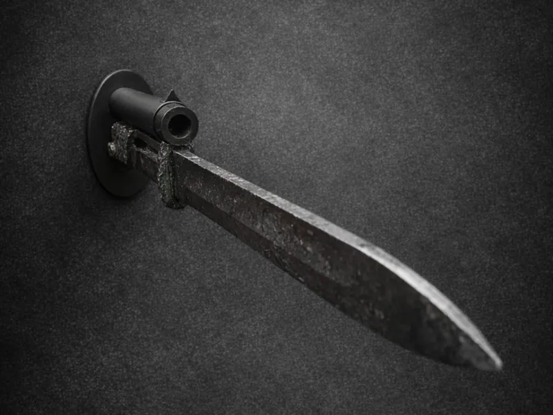 Display stand for bayonet Mauser 98