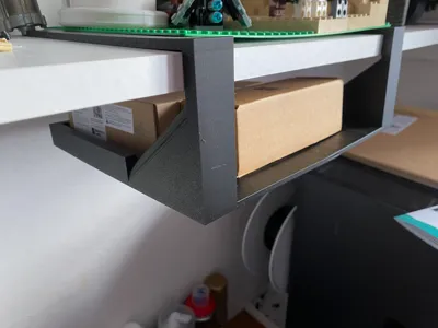 two-part hanging shelf