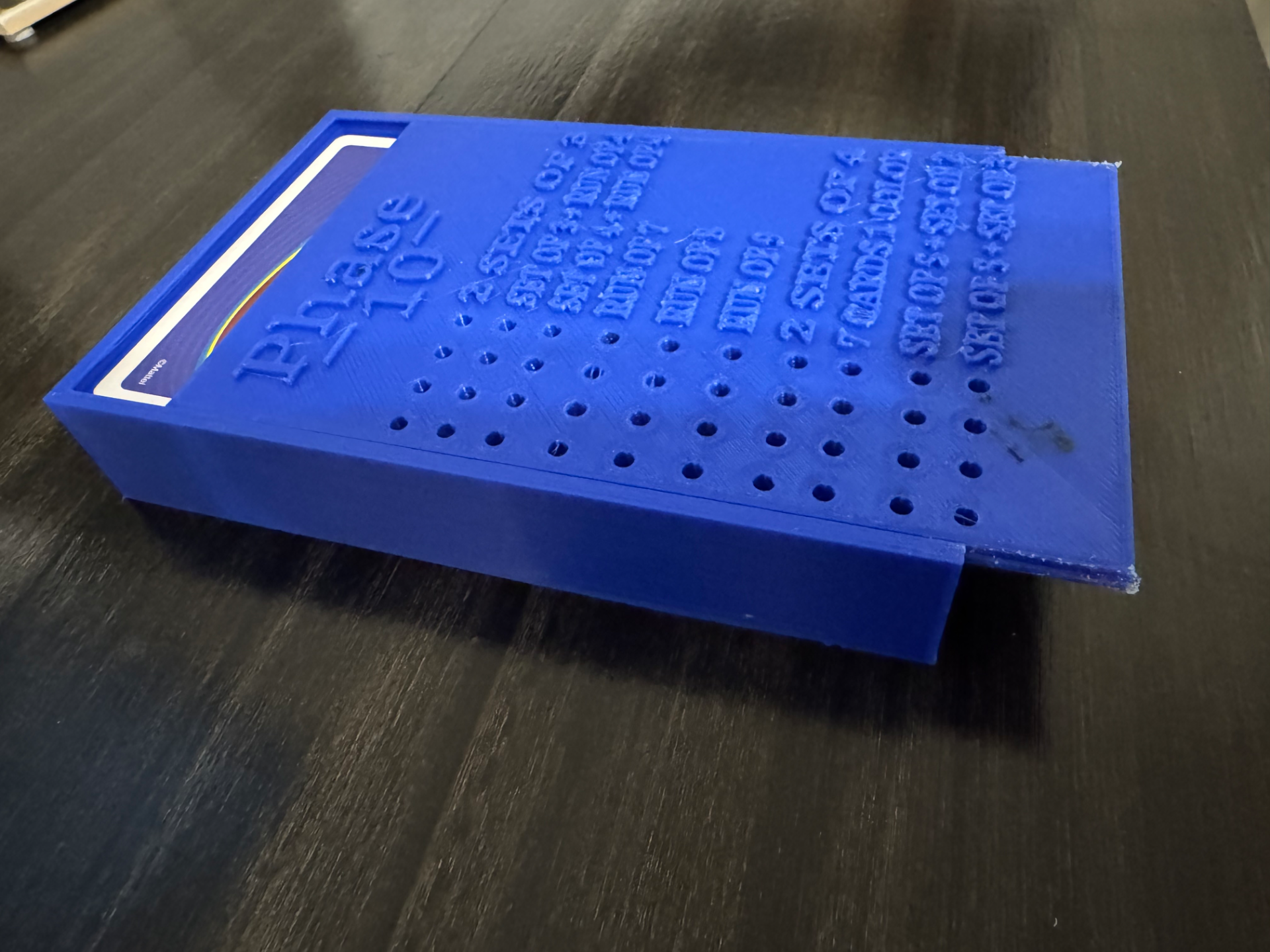 Phase 10 Box with phases and pegs 