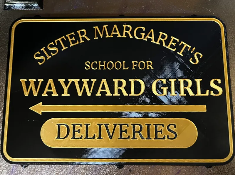 Sister Margaret's sign