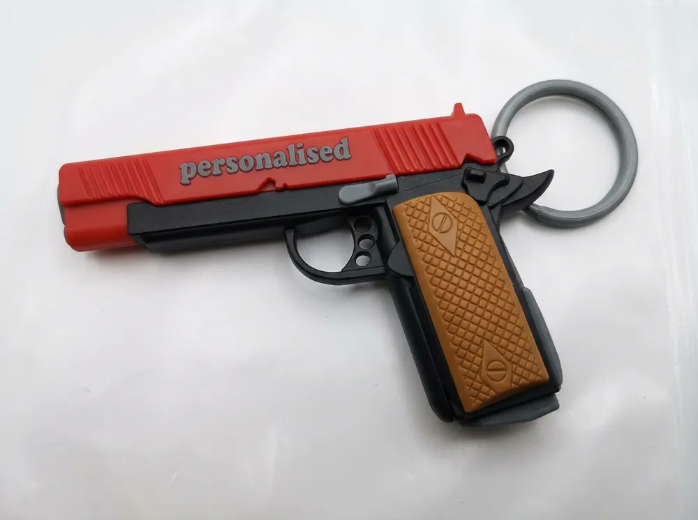 Gun keychain - Free 3D Print Model - MakerWorld