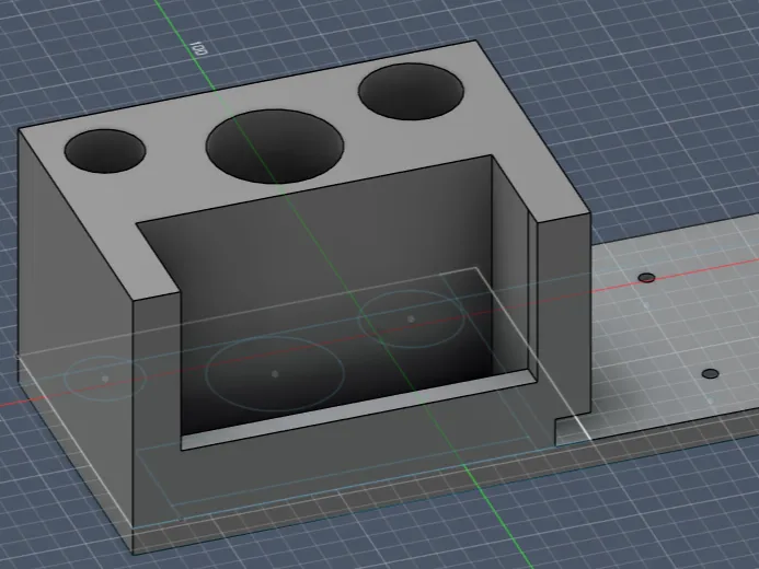 support outil pour profiler en alu 
