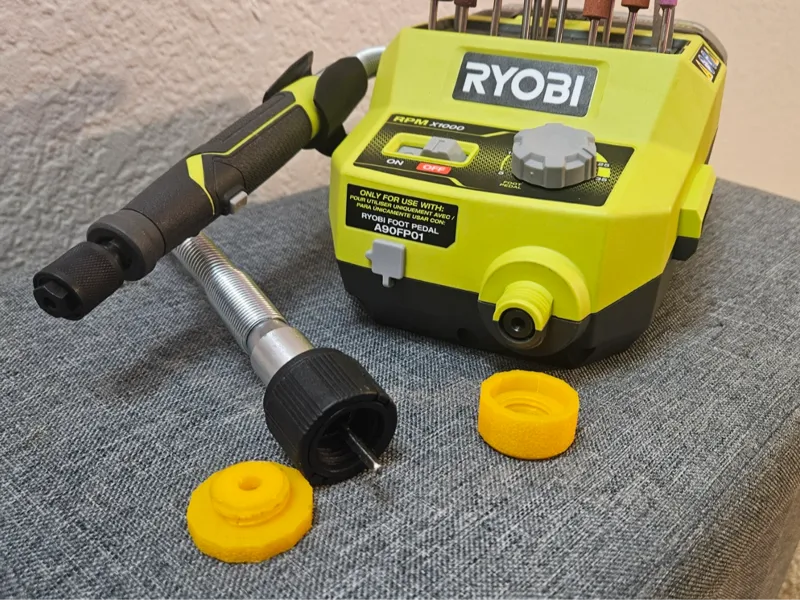 TPU Caps For Ryobi 18v Rotary Flex Shaft Union